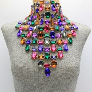 Jewelry - Gemstone Bandana Style Necklace Jewelry - Gemstone Bandana Style Necklace